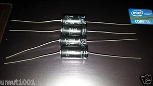 4pcs NOS SIEMENS S+M 4.7uF 100V B41588 HI END Axial Audio CAPS FOR AUDIO ! - Picture 1 of 1