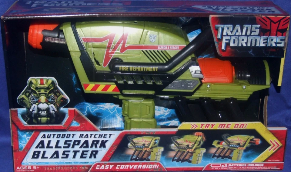 Transformers Autobot Electronic Lights & Sound Ratchet Blaster New Factory Seal - Image 1 of 1