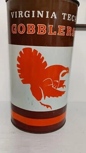 Vintage 70er Jahre VIRGINIA TECH GOBBLERS P&K PRODUKTE MÜLLDOSE HOKIES TÜRKEI - Bild 1 von 6
