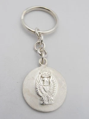 COZZI GIOIELLI Polizia di Stato : Portachiavi in Argento 925 con l' Aquila Simbolo - Stemma