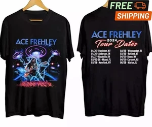 SCHNELLSCHIFF - Ace Frehley T-Shirt Ace Frehley 2024 Konzert Shirt Unisex Geschenk für Fan - Bild 1 von 4