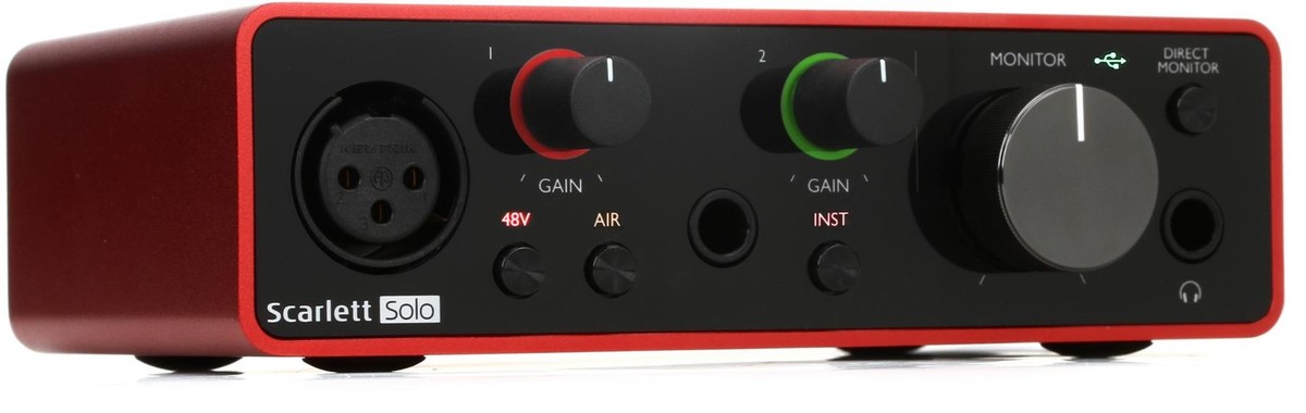 Focusrite Scarlett solo gen 3スカーレット Focusrite Scarlett Solo 3rd Generation: Audio Interface