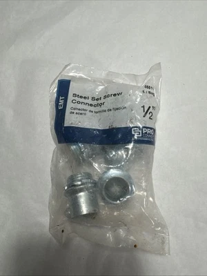 Juego de conectores de tornillos ProConnex 5pk 1/2" Emt Steal 46510 ProConnex Foto 1 de 4