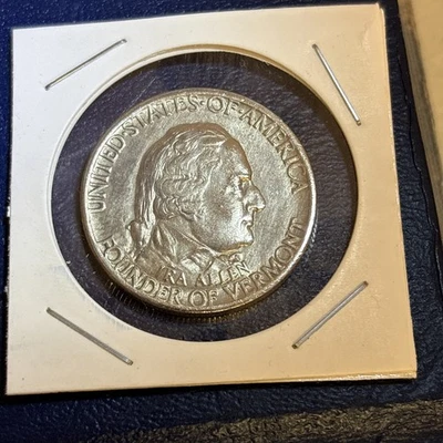 1927 Vermont Commemorative Half Dollar AU - Image 1 of 2