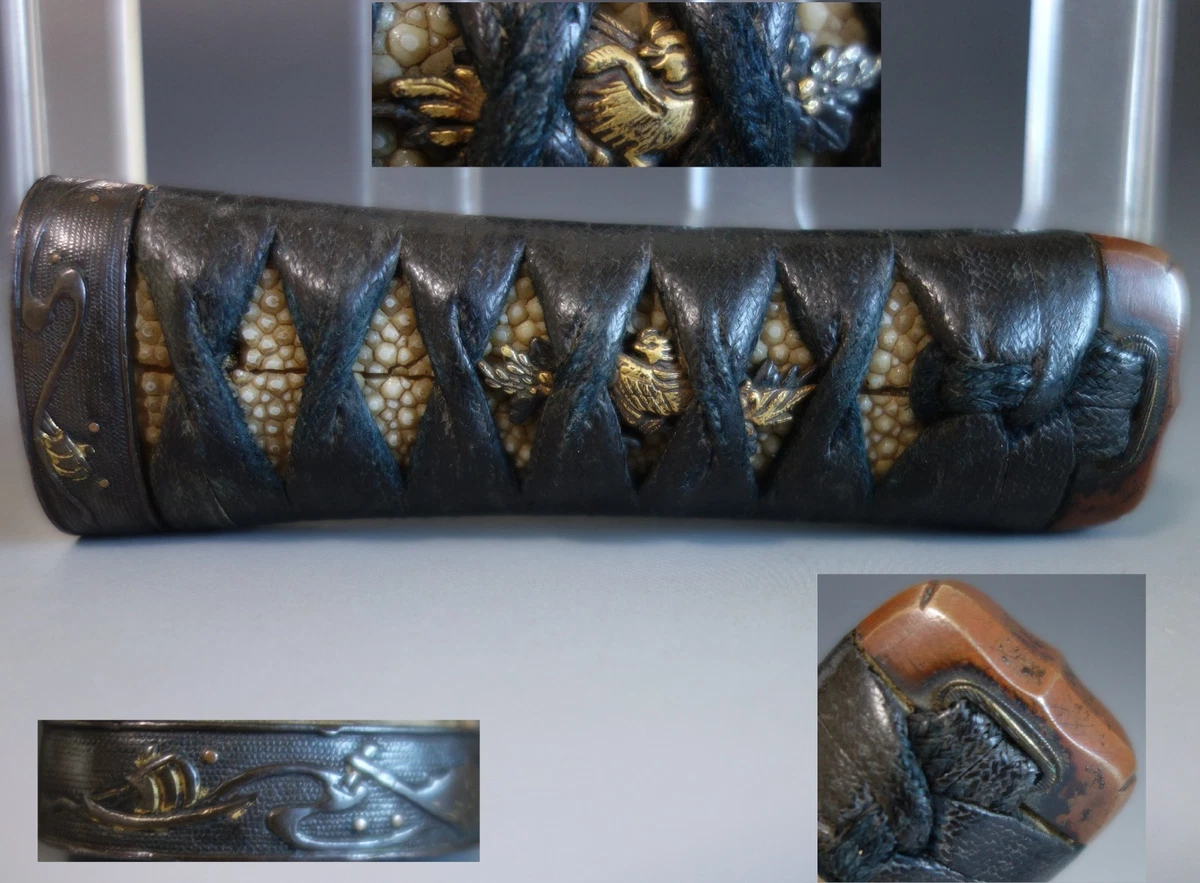 古い江戸期の刀の柄 古董原始1850-1899 年日本刀镡| eBay
