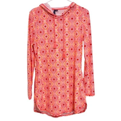 Vestido de encubrimiento Aqua et Sol manga larga con capucha para mujer talla pequeña vacaciones playa Foto 1 de 4