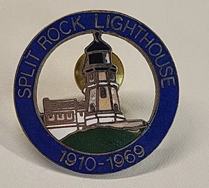 Split Rock Leuchtturm 1910-1969 Anstecknadel Sammlerstück Reise Souvenir Minnesota - Bild 1 von 4