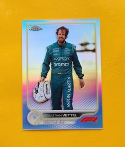 2022 Formula 1 Topps Chrome Sebastian Vettel #10 F1 Refractor Aston Martin - Picture 1 of 2