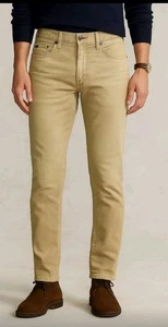 Polo Ralph Lauren The Sullivan Slim Herren Jeans Gr. 32x34 Khaki Beige Neu - Bild 1 von 9