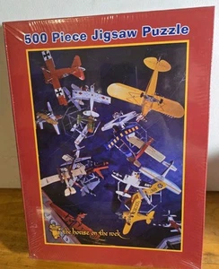 RARE COLLECTIBLE DIFFERENT COUNTRIES WARTIME BI-PLANES 500 PIECE JIGSAW PUZZLE - Picture 1 of 4