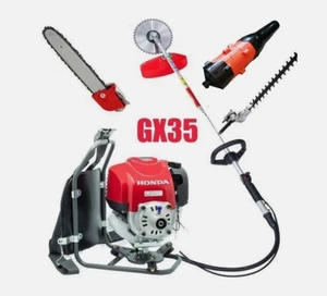 GX35 Brush Cutter 3 in 1 hedge trimmer weed wacker vacuum leaf blower - Picture 1 of 3