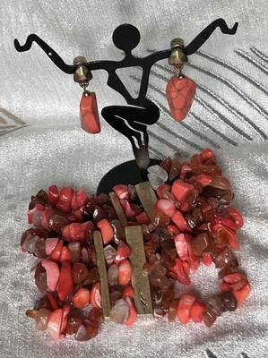Kenneth Cole Coral Canyon Set Necklace Bracelet Earrings - Image 1 of 4