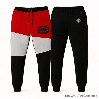 Pantalones de chándal Ecko Unltd para hombre 3XL rojo verdadero bloques de color polar urbanos Foto 1 de 4