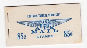 1960 7 Cent Luftpost komplettes Heft, Scott #BKC7, postfrisch NH - Bild 1 von 2