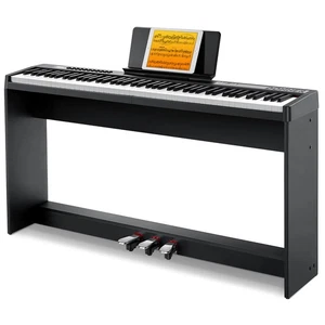 Donner DEP-08 Digital Piano Keyboard 88 Key with Stand LED Digital Tube Pedal - Picture 1 of 8