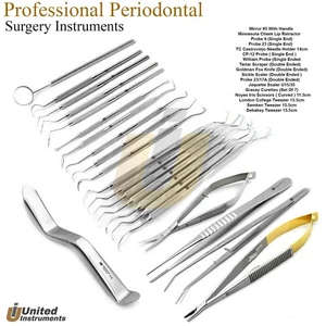 Professional Periodontal Instruments Kit Hygienist Dental Implant Surgery Tools - Picture 1 of 18