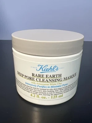 Kiehl's Rare Earth Deep Pore Cleansing Masque - 4.2 fl oz 125 ml - NEW - Image 1 of 4