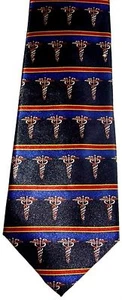 CORBATA SÍMBOLO MÉDICO NUEVA CORBATA MÉDICO ENFERMERA AMBULANCIA - Imagen 1 de 1