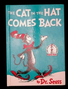 Dr. Seuss The Cat In The Hat Comes Back Hc 1958/1986 Early Print VTG Free Ship - Imagen 1 de 9