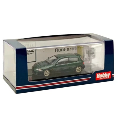 1:64 Hobby Japan (EG6) Sir-S With Engine Lausanne Green HJ641017SG Diecast Model - Image 1 of 4
