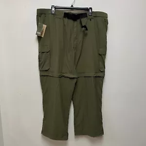 NWT Boy Scouts of America Men XL 32" Green Switchback Convertible Belted Pant - Picture 1 of 7
