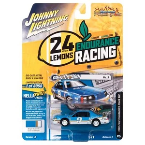 Johnny Lightning JLSF024B-3 Ford Thunderbird Stock Car blau/weiss 1986 - 1:64 - Picture 1 of 2