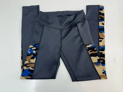 Mujer JVINI Leggings Talla Pequeña Mediana Gris Camuflaje Bolsillos Ropa Activa Foto 1 de 4