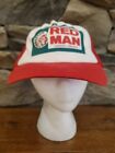 Vintage Red Man Chewing Tobacco Trucker Snapback Hat Cap Dad Farmer Usa