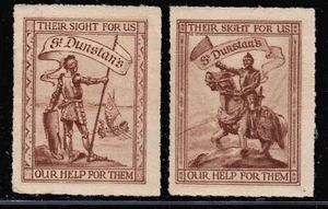 EI1038 Póster sello propaganda: St. Dunstan's - nuestra ayuda para ellos - caridad ciega - Imagen 1 de 1