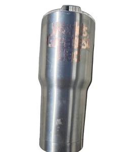 Built Mug “worlds Greatest Dad Silver Metal Coffee Cup 2019 - Picture 1 of 5