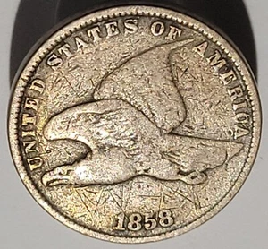 1858 Fliegender Adler Cent Pfennig - Bild 1 von 2