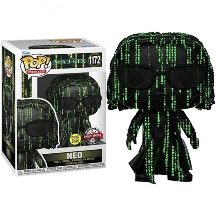 Funko Pop! Exclusive GITD Figure Neo (Coded) Matrix 4 - Immagine 1 di 1