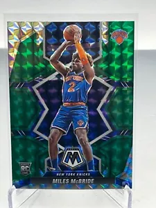 2021-22 Panini Mosaic Basketball - Green Prizm RC#243 -MILES MCBRIDE - NY KNICKS - Picture 1 of 2