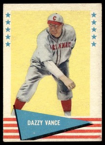 1961 Fleer Baseball Greats #81 Dazzy Vance VG-EX-B108R12