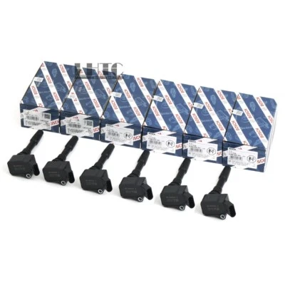 6x Ignition Coils BOSCH For VW Porsche Cayenne Audi S4 S5 B9 EA839 2.9 3.0 TFSI - Image 1 of 4