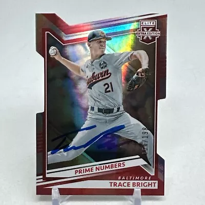 2022 Elite Extra Die-Cut 2 #137 Trace Bright /198 Baltimore Orioles SIGNED - Image 1 of 3