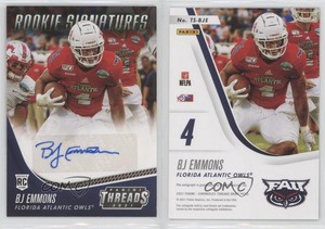 2021 Chronicles Draft Picks Threads Rookie Signatures Green BJ Emmons Auto