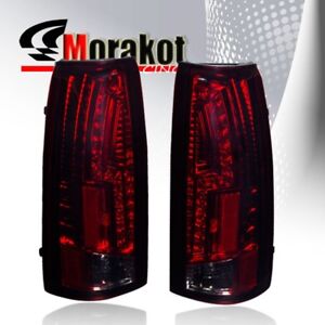 Chevy C/K C10 Truck 88-98 2nd Generation LED Rear lamp Tail Light Smoke Red Lens