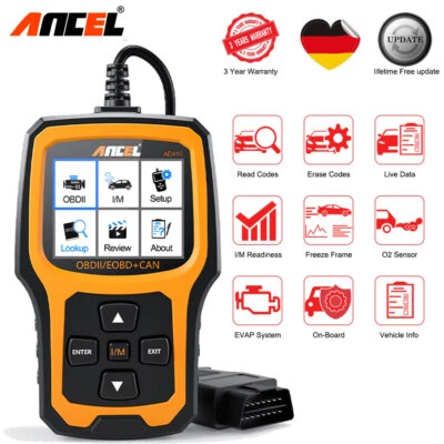 2025 ANCEL AD410 Profi KFZ OBD2 Diagnosegerät Auto Scanner Fehler Auslesegerät - Bild 1 von 4