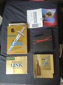 Gold Series Zelda The Adventure Of Link For NES With Instructions An All