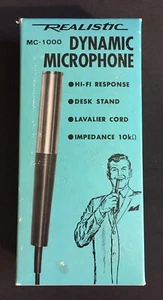 VINTAGE DYNAMIC MICROPHONE MC-1000 REALISTIC - Picture 1 of 6
