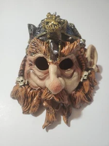 Disguise 2003 Medieval Viking Lord of the Rings Dwarf Warrior Mask - Picture 1 of 6
