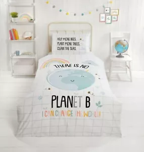 There Is No Planet B Duvet Cover Set, bedding, eco-friendly sustainable recycled - Picture 1 of 2