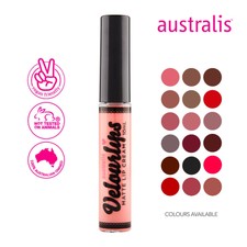 Australis Velourlips Matte Lip Cream Liquid Lipstick Makeup Cosmetic Face