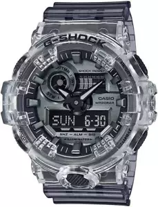 Casio G-Shock GA-700SK-1AJF Clear Skeleton Black Wrist Watch New in Box - Picture 1 of 4