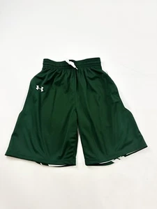 Under Armour Shorts Youth L Large Green White  Basketball  Reversible Sample - Picture 1 of 9