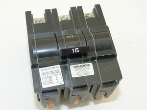 Challenger 3P15 3P 15A 240V Stab-lok NA3P15 Circuit Breaker NA315 NEW - Photo 1/4