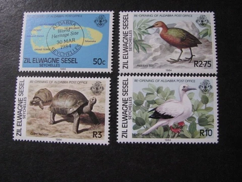 Seychelles Stamp Set Zil Elwannyen Sesel Scott # 76-79 Never Hinged Unused Cover