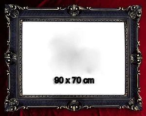 Bilderrahmen Antik Schwarz Gold Hochzeitsrahmen 90x70 Großer Bilderrahmen 50x70 - Bild 1 von 6