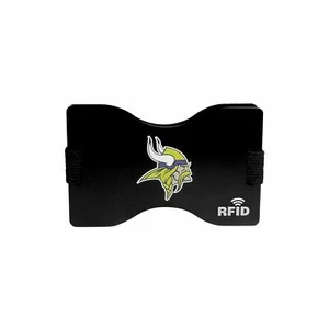NEW Minnesota Vikings Football League Licensed Clip-On RFID Blocking Wallet - Picture 1 of 3